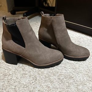 Tan booties